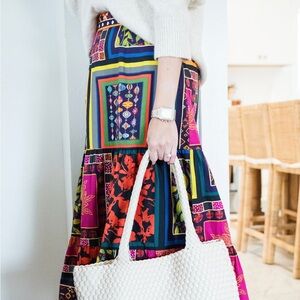 Patterned Maxi Skirt